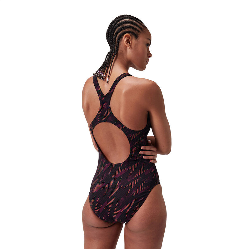 Speedo Wmns Hyperboom Allvr Mdlst-Black/Plum Dandy Siren Red