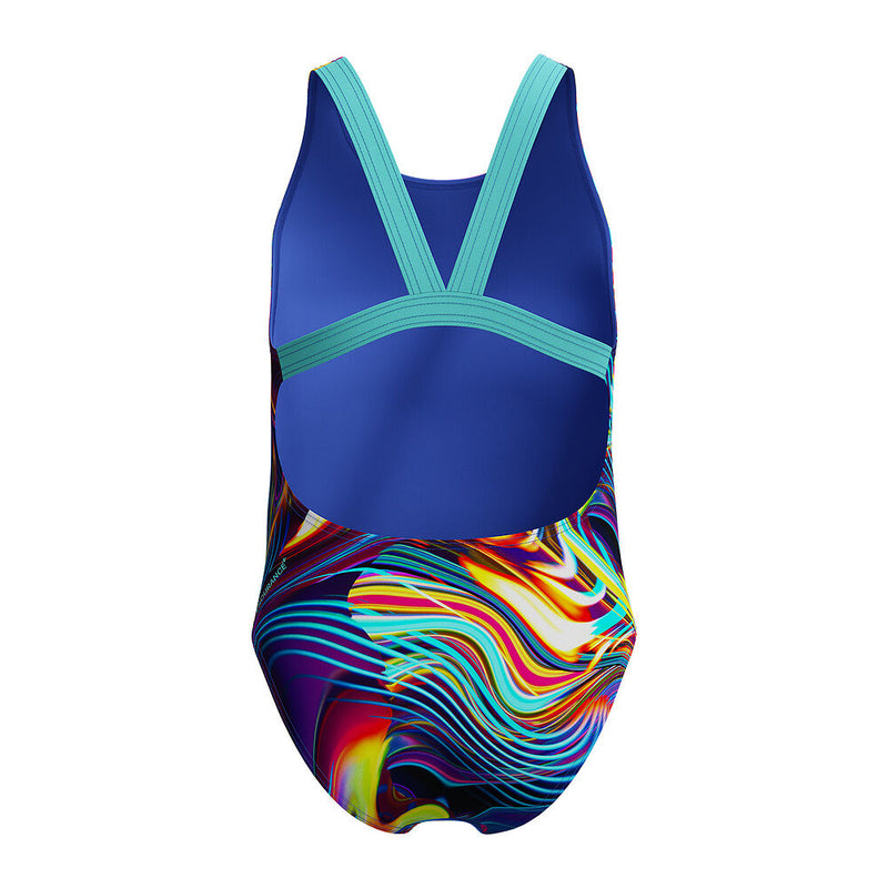 Speedo Girls Digi Allvr Leaderback-Arctic Glass