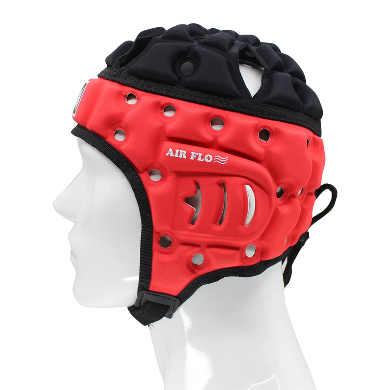 Madison Air Flo Headguard-Red/Black-Youth