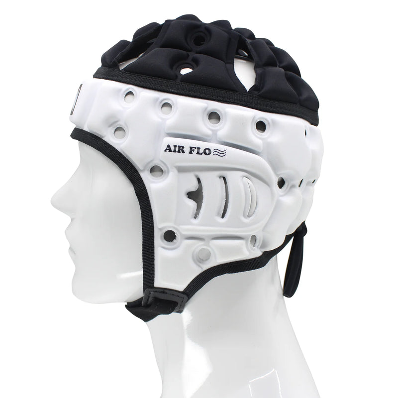 Madison Air Flo Headguard-White/Black-Youth