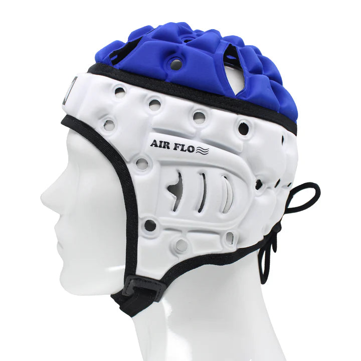 Madison Air Flo Headguard-White/Blue-S