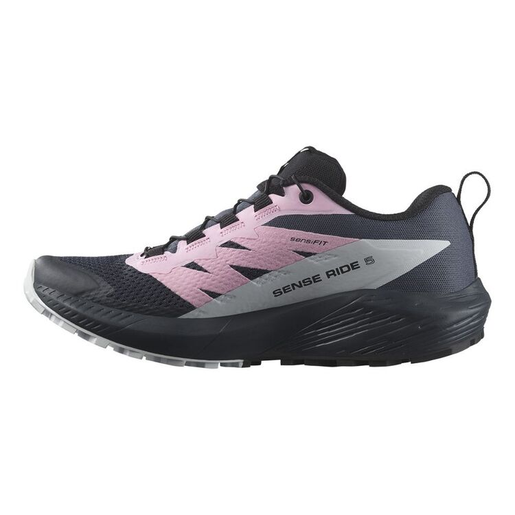 Salomon Sense Ride 5 Womens Trail Running Shoes B India Ink/Lilac Sachet/Arctic Ice
