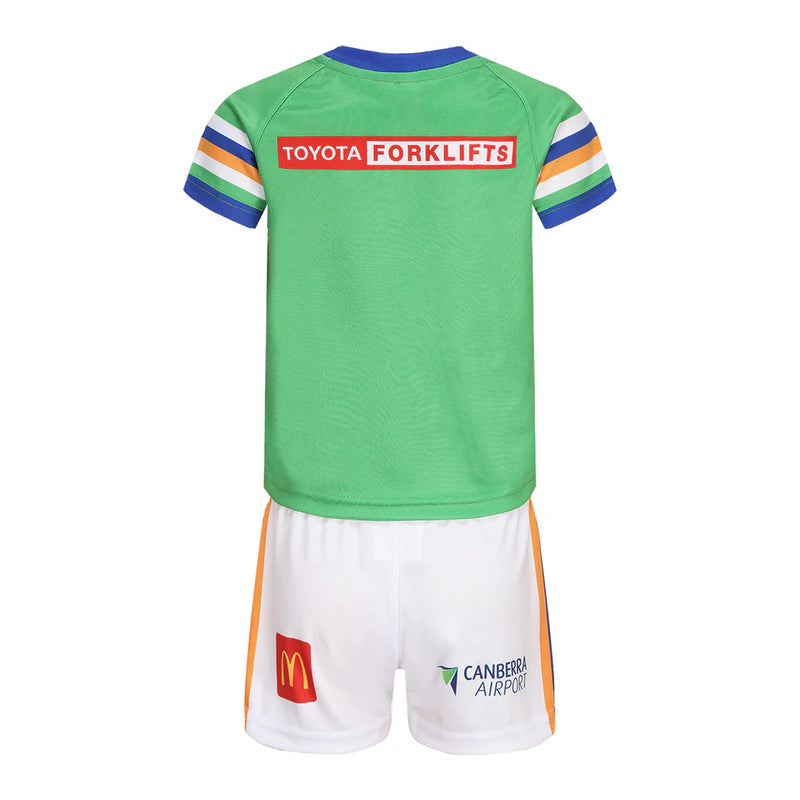 ISC Canberra Raiders 2024 Toddlers Home Jersey Set Green/Royal