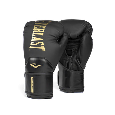 Everlast Elite2 Boxing Gloves 12oz Black/Gold