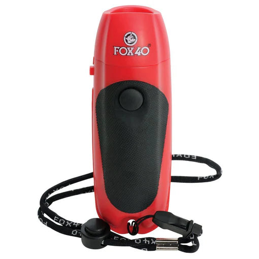 Fox40 Electronic Whistle W/ Lanyard-Red