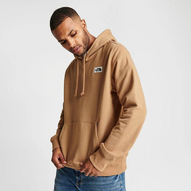 The North Face Mens Heritage Patch Hoodie Almond Butter