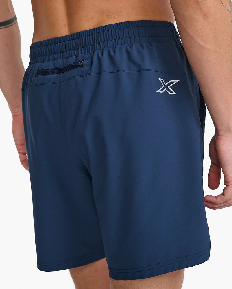 2XU Aero 7 inch Shorts-Midnight/Silver Reflective