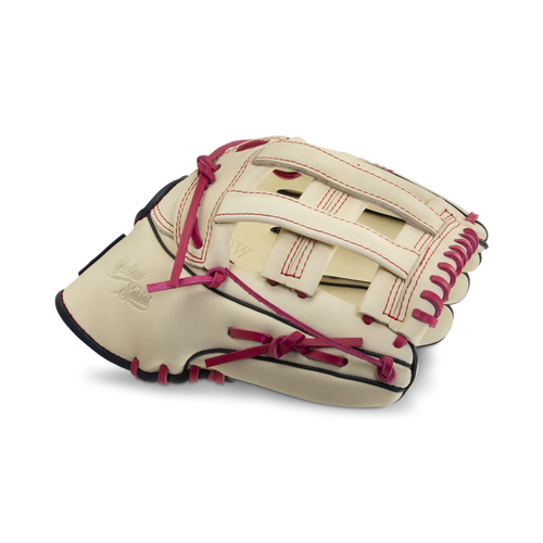 Marucci Oxbow M Type 97R3 12.5 H Web RHT Baseball Glove - Camel/Black/Red