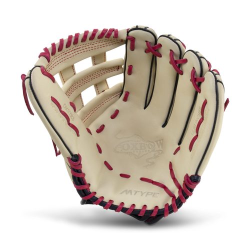 Marucci Oxbow M Type 97R3 12.5 H Web RHT Baseball Glove - Camel/Black/Red