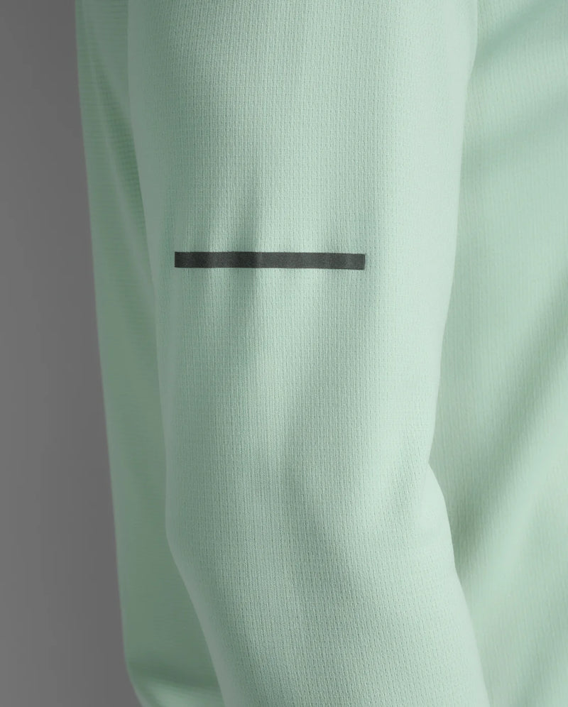 2XU Aero Long Sleeve-Digital Mint/Black Reflective