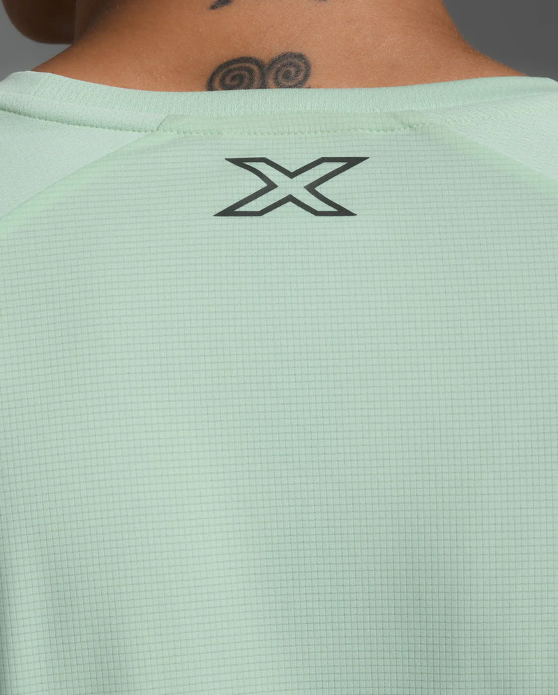 2XU Aero Long Sleeve-Digital Mint/Black Reflective