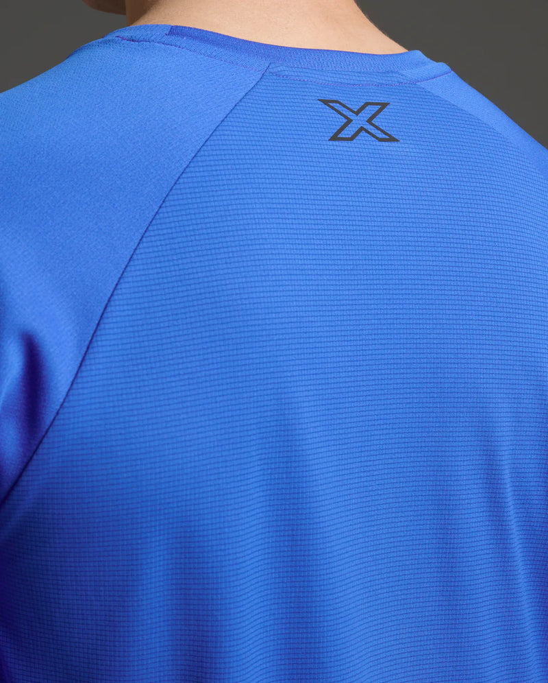 2XU Mens Aero Long Sleeve-Nebula/Black Ref