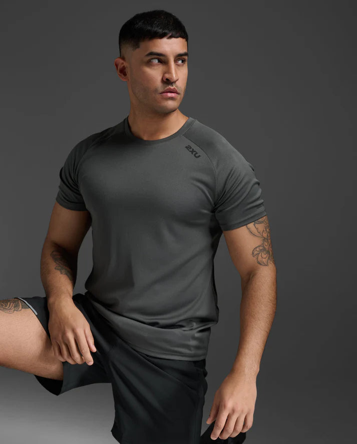 2XU Mens Aero Tee-Jupiter/Black Ref