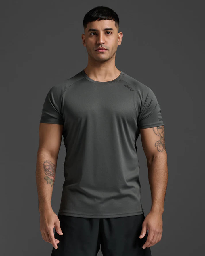 2XU Mens Aero Tee-Jupiter/Black Ref