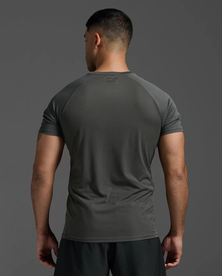 2XU Mens Aero Tee-Jupiter/Black Ref