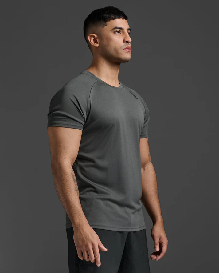 2XU Mens Aero Tee-Jupiter/Black Ref