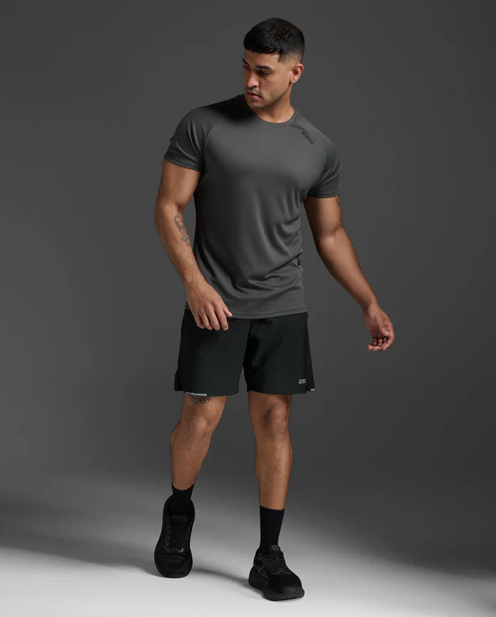 2XU Mens Aero Tee-Jupiter/Black Ref