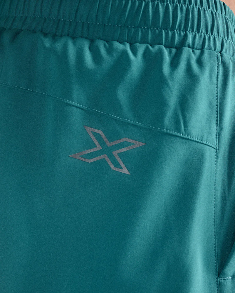 2XU Aero 7 Inch Shorts-Slate Green/Black Reflective