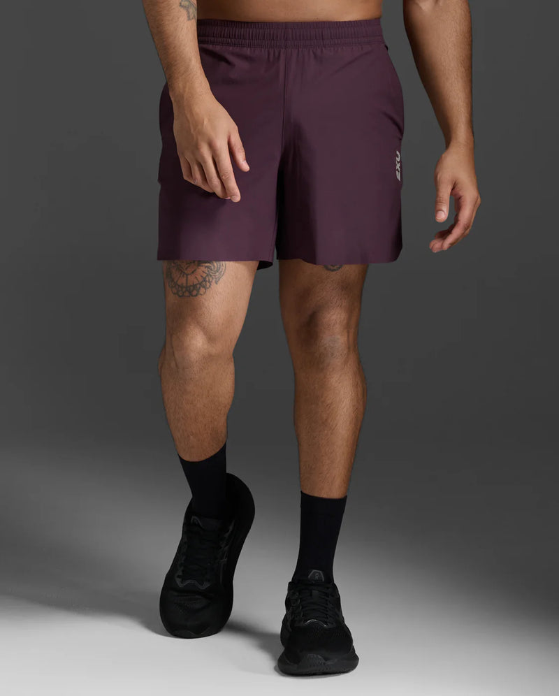 2XU Mens Motion 6 Inch Shorts-Port/Carbon