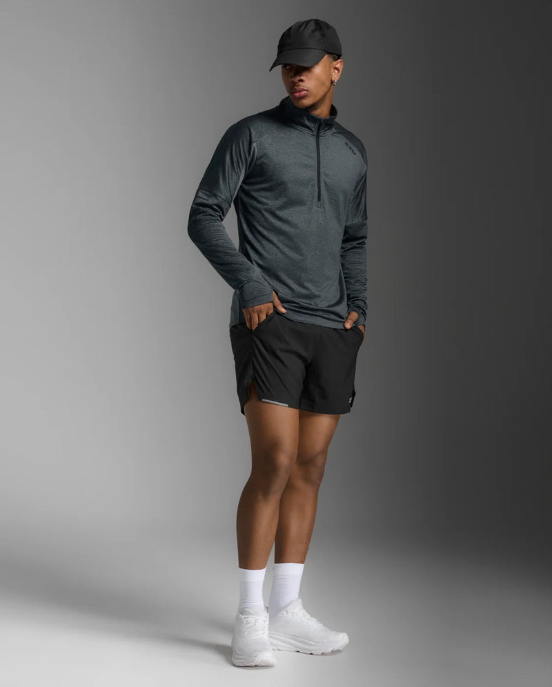 2XU Aero 1/2 Zip-Dark Sage/Black Reflective