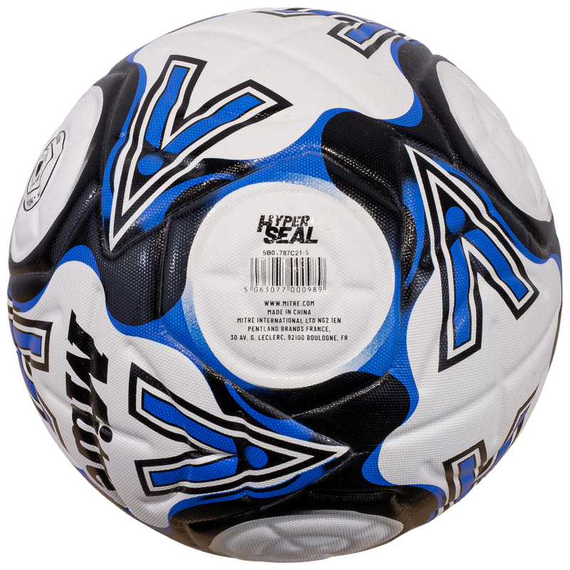 Delta One 24 Au Soccer Ball-White/Black/Botn Blue