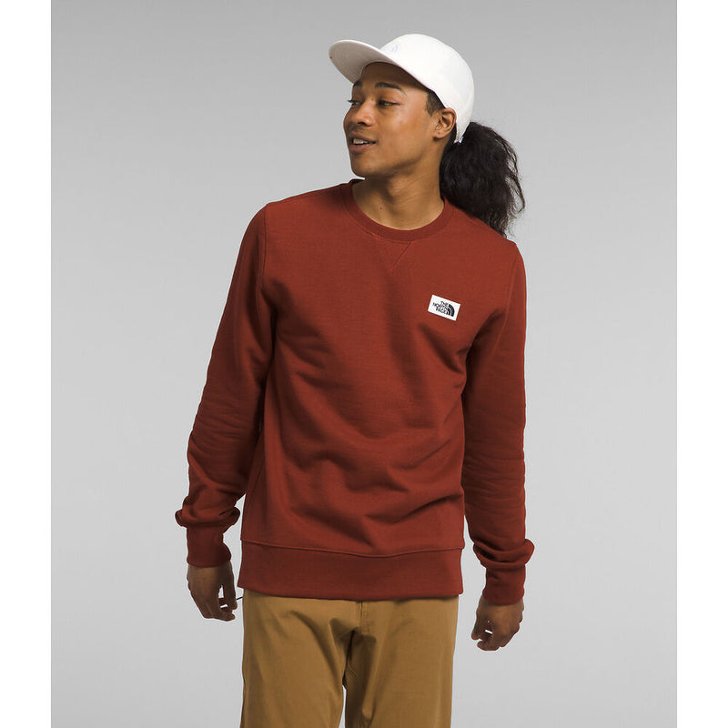 The North Face Mens Heritage Patch Crew Brandy Brown
