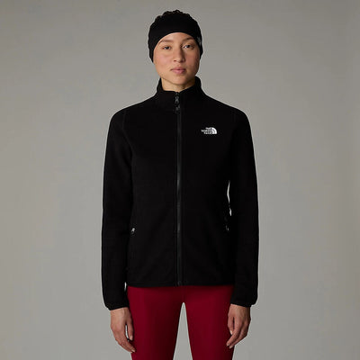 The North Face Womens 100 Glacier 1/4 Zip Fleece-TNF Black