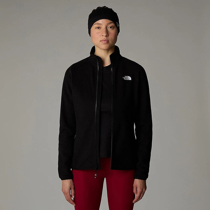 The North Face Womens 100 Glacier 1/4 Zip Fleece-TNF Black