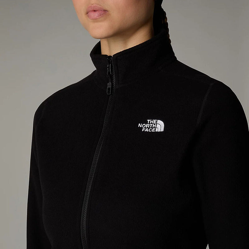 The North Face Womens 100 Glacier 1/4 Zip Fleece-TNF Black