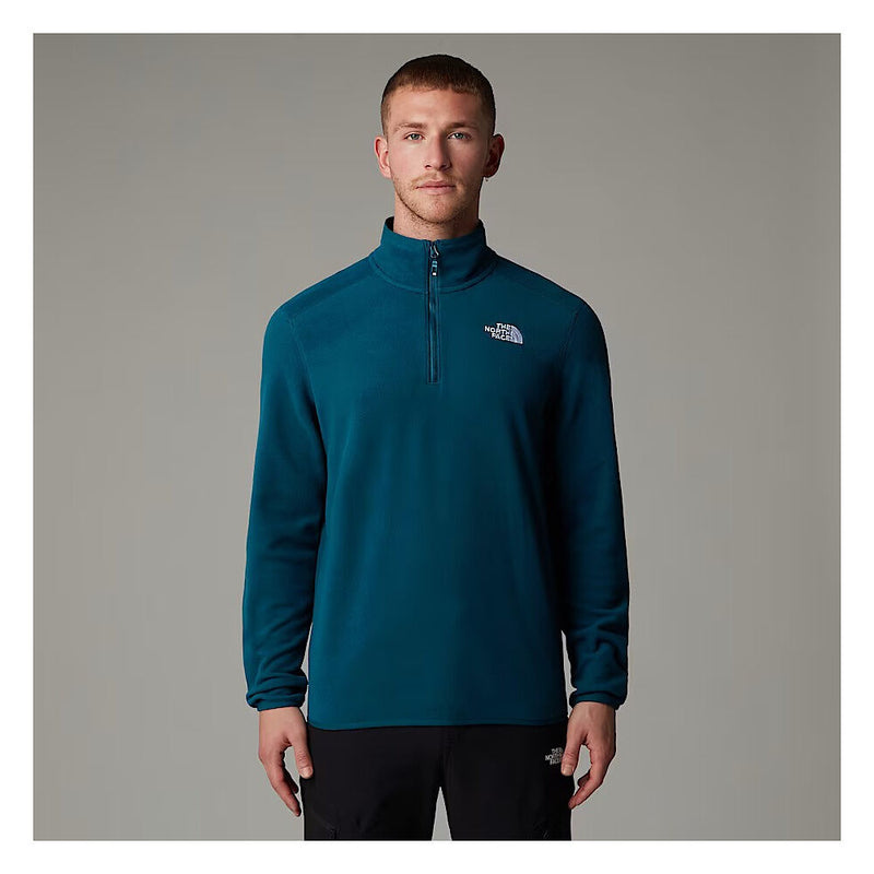 The North Face Mens 100 Glacier 1/4 Zip Fleece-Midnight