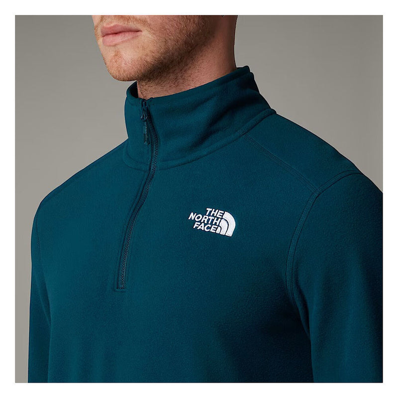 The North Face Mens 100 Glacier 1/4 Zip Fleece-Midnight