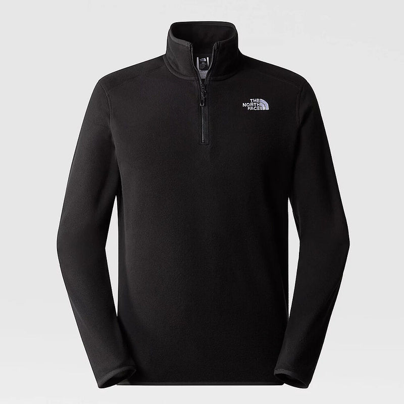 The North Face Mens 100 Glacier 1/4 Zip Fleece-TNF Black