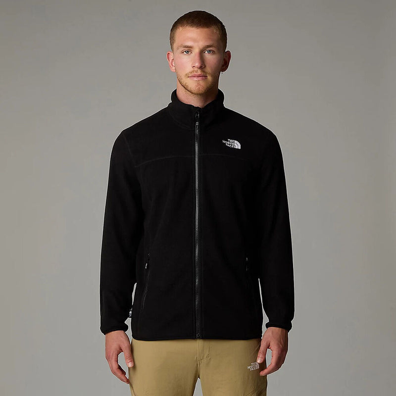 The North Face Mens 100 Glacier Full Zip Fleece-TNF Black