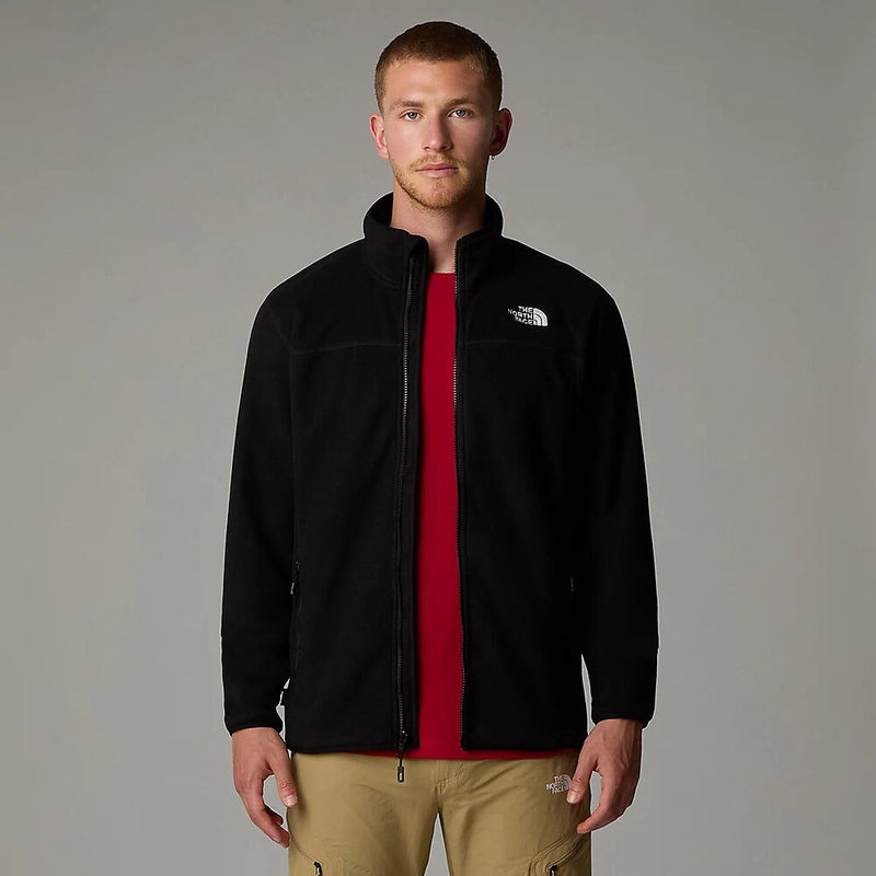 The North Face Mens 100 Glacier Full Zip Fleece-TNF Black