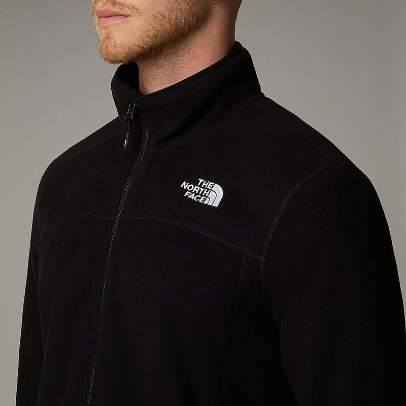 The North Face Mens 100 Glacier Full Zip Fleece-TNF Black