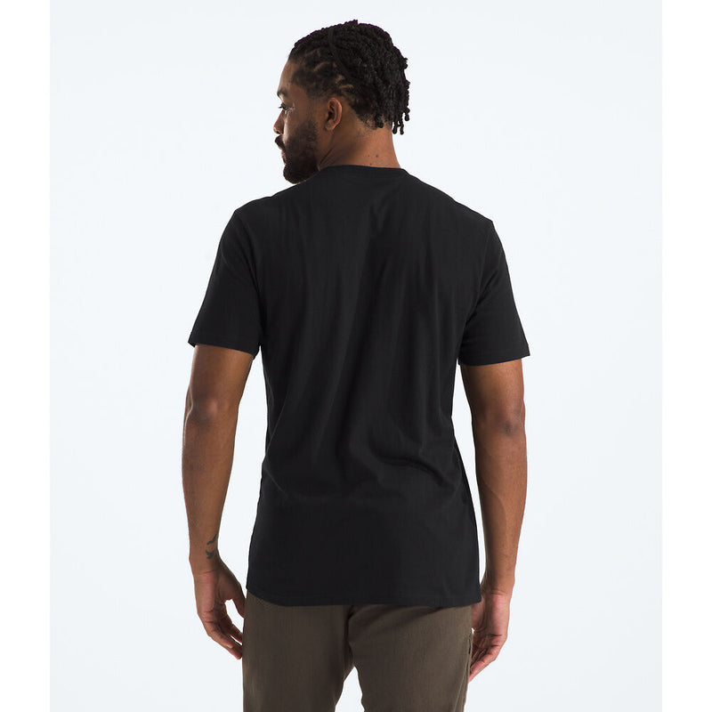 The North Face Mens SS Box Logo Tee-Black/White