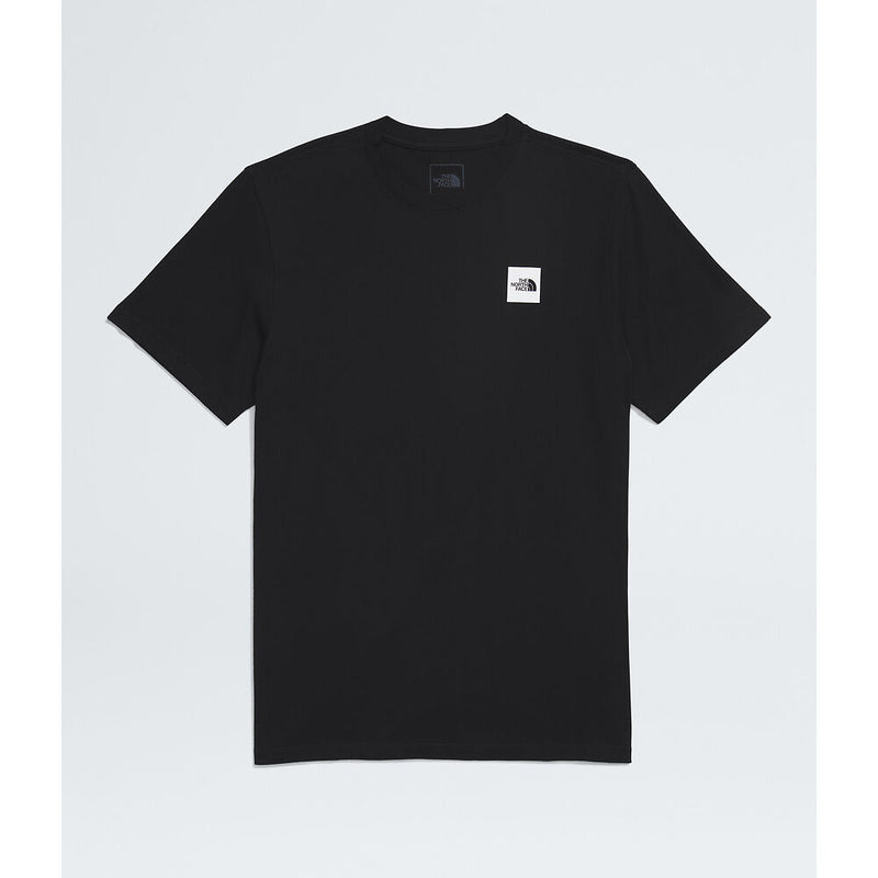 The North Face Mens SS Box Logo Tee-Black/White