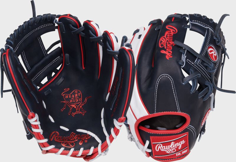 Rawlings Heart Of The Hide With Contour Technology 11.5 Inch Baseball Glove -RHT-Navy