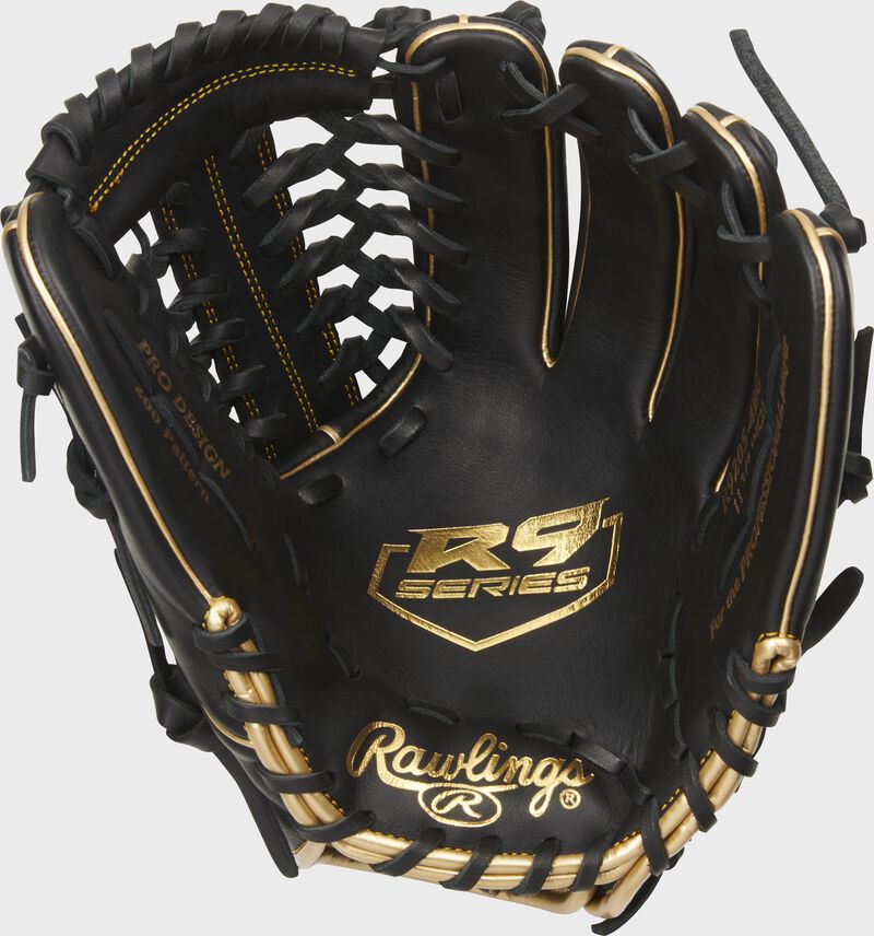 Rawlings R9 Baseball Series 11.75 Inch Baseball Glove -RHT-Black