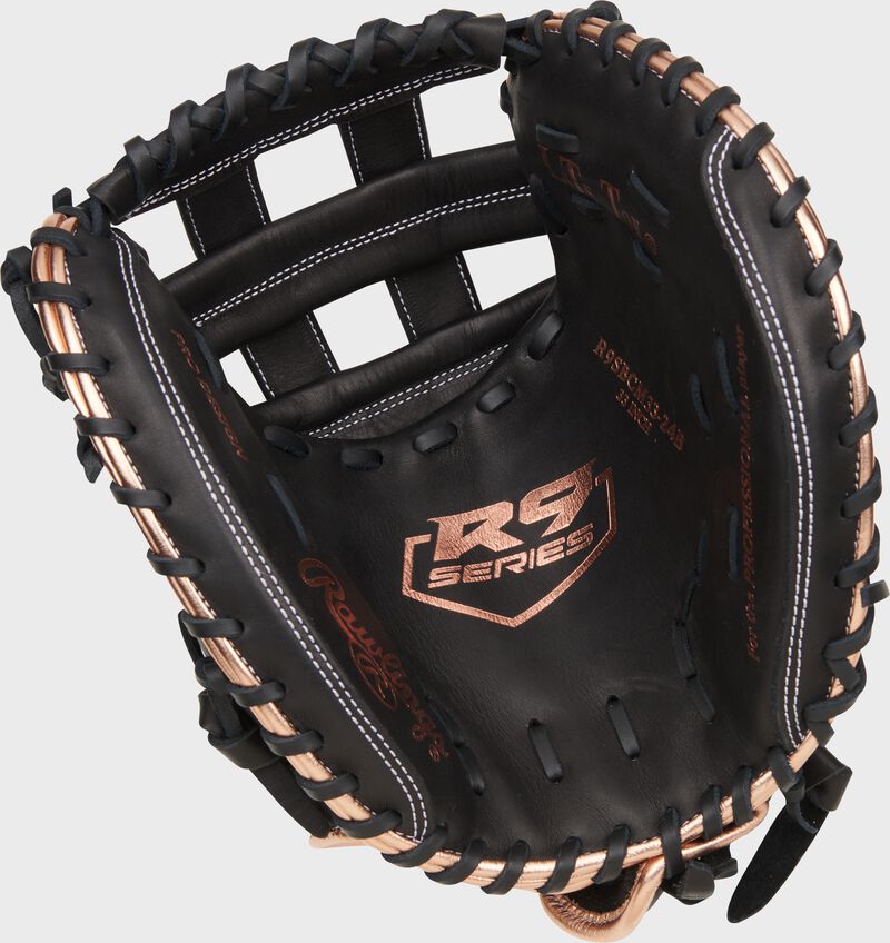 Rawlings R9 Series Catchers Mitt 33 Inch Softball Glove-RHT-Black
