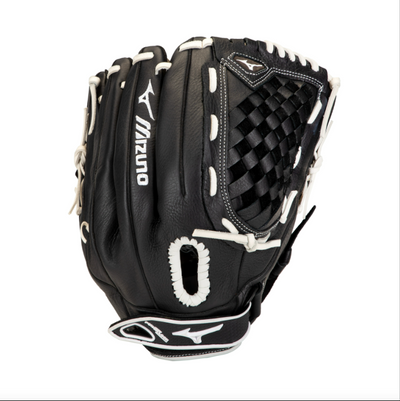 Mizuno Prospect Select 12.5 Inch RHT Fastpitch Softball Glove-Black/White