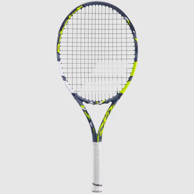 Babolat Racquet Aero Junior 25in Grey/Yellow/White 25 inch