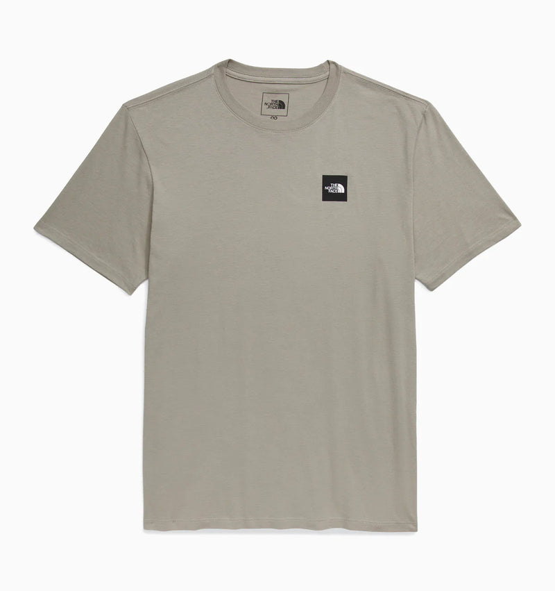 The North Face Mens SS Box Logo Tee-Clay Grey