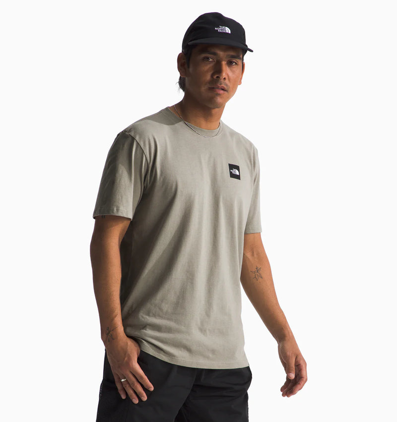 The North Face Mens SS Box Logo Tee-Clay Grey