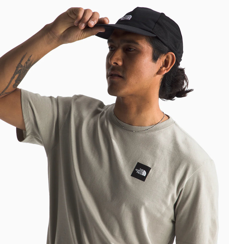 The North Face Mens SS Box Logo Tee-Clay Grey