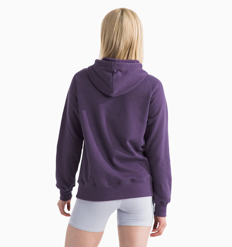 The North Face Womens Box Logo Hoodie-Dusted Purple