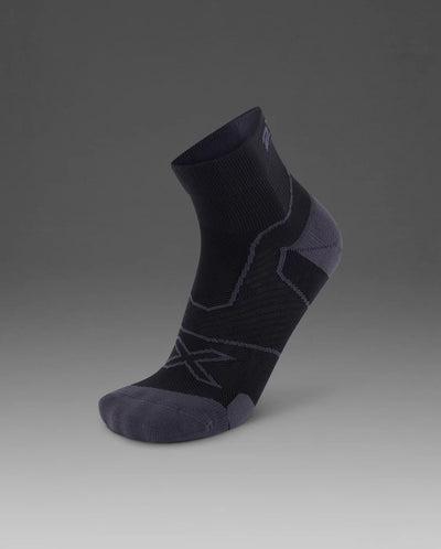 2XU Vectr Cushion 1/4 Crew Socks Black