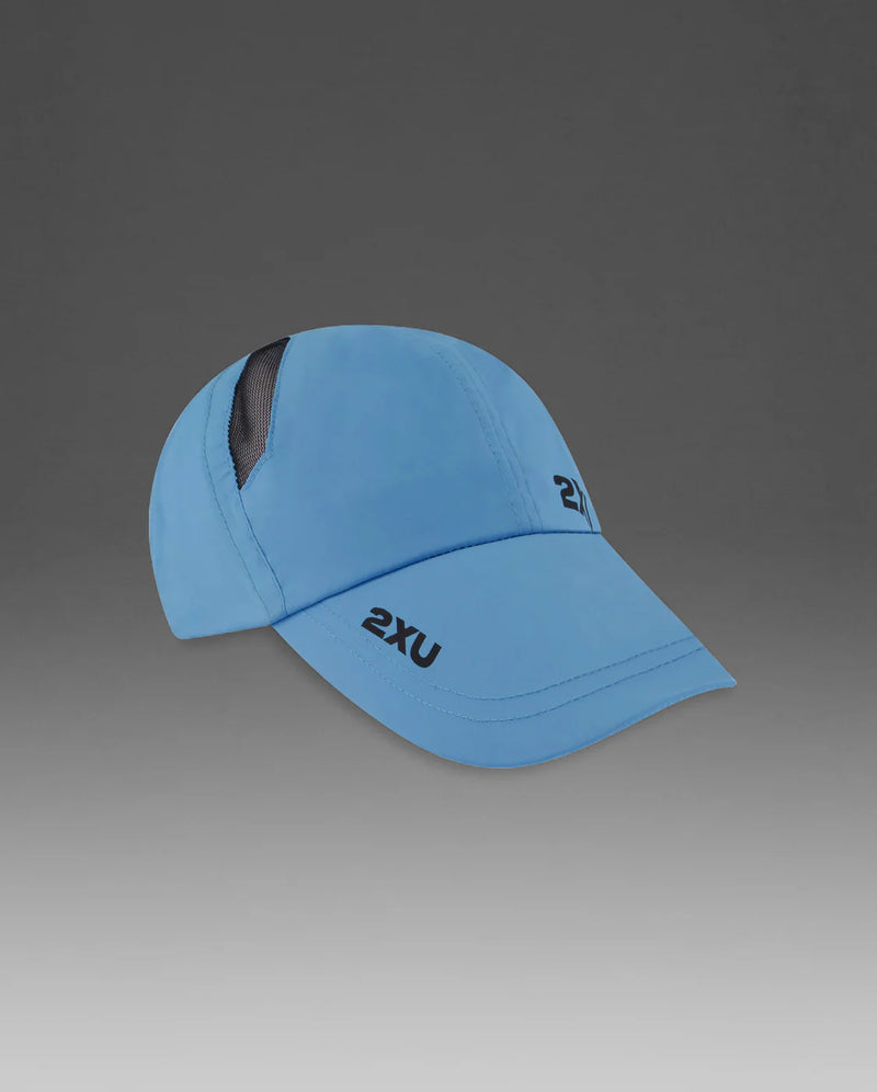 2XU Run Cap-Azure Blue/Black-OSFA