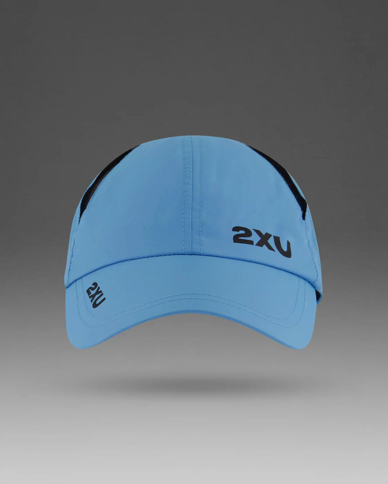 2XU Run Cap-Azure Blue/Black-OSFA