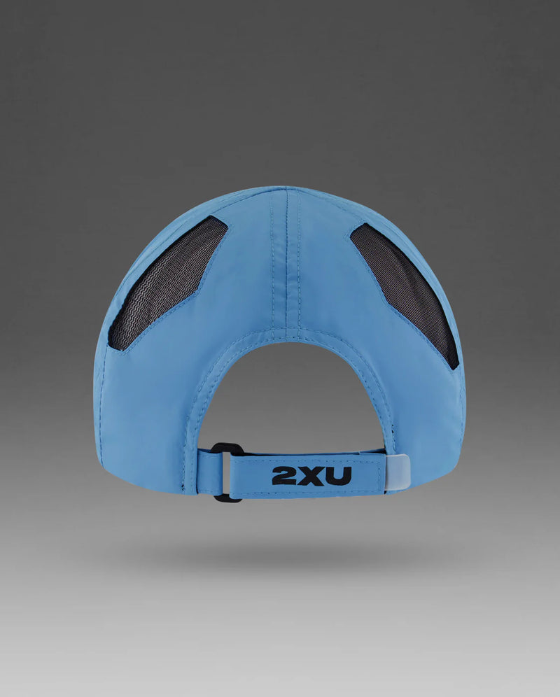 2XU Run Cap-Azure Blue/Black-OSFA